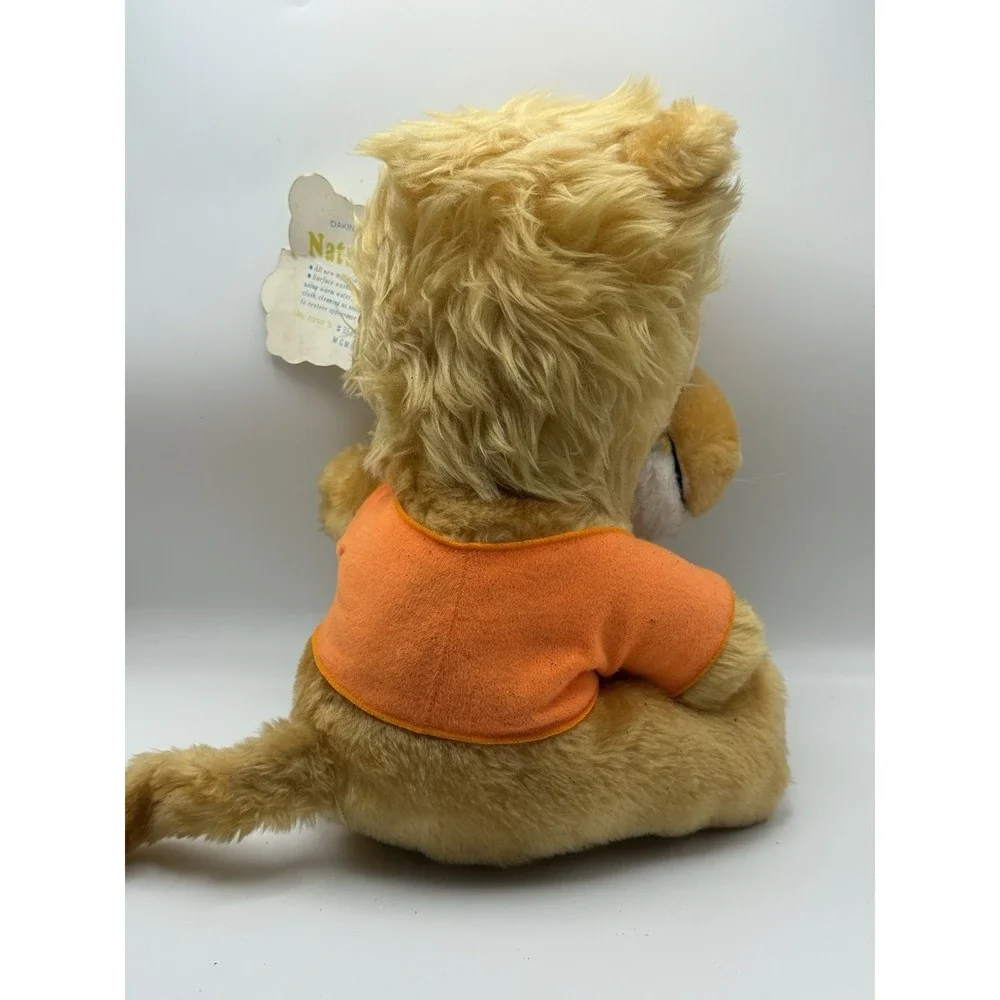 Vintage 1979 Dakin Lion Orange Plush Green Vtg Plastic Large Eyes Las‎ Vegas MGM